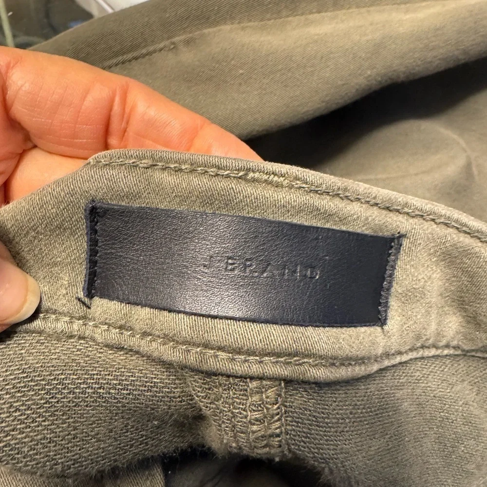 Green khaki J Brand Kane Straight leg pants